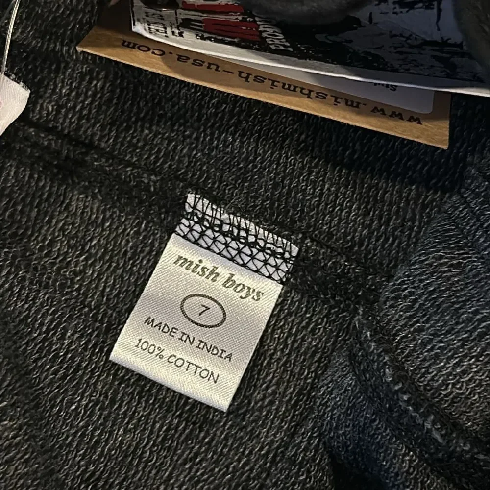 Mish Boys Black Cargo Sweat Shorts